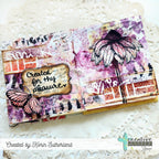 Creative Worship Rectangle Tile Stencil cws-st-24-08 Purple and Orange and Red Created for thy pleasure journal pages