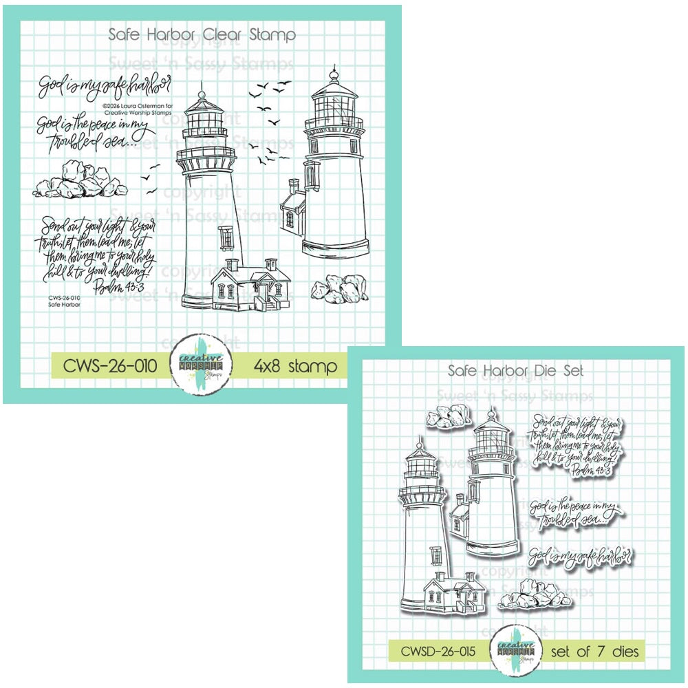 Creative Worship Safe Harbor Clear Stamps And Dies Bundle