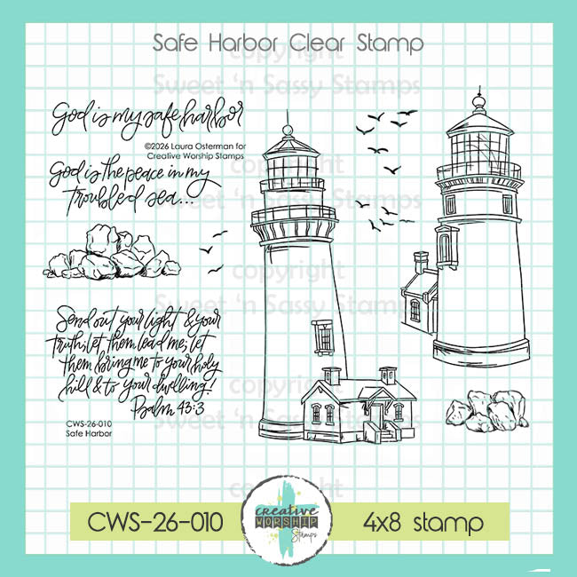 Creative Worship Safe Harbor Clear Stamps cws-26-010