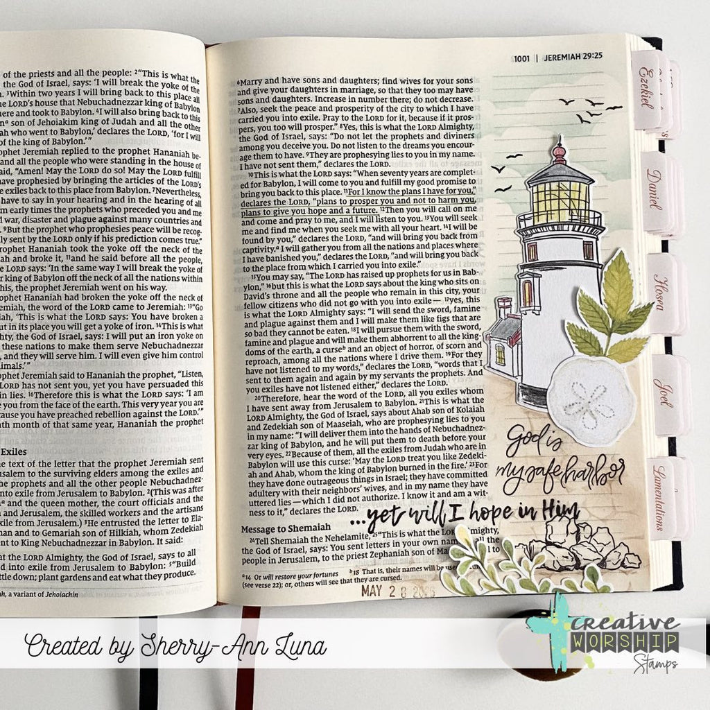 Creative Worship Safe Harbor Clear Stamps cws-26-010 Bible Journaling