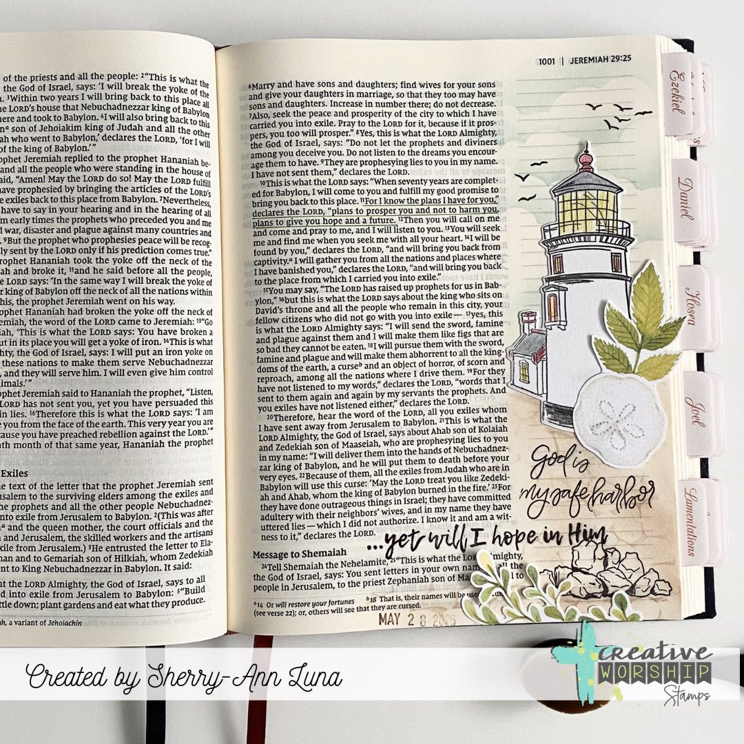 Creative Worship Safe Harbor Clear Stamps cws-26-010 Bible Journaling