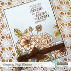 Creative Worship Serve the Lord Clear Stamps cws-25-006 Holly Melanson Card