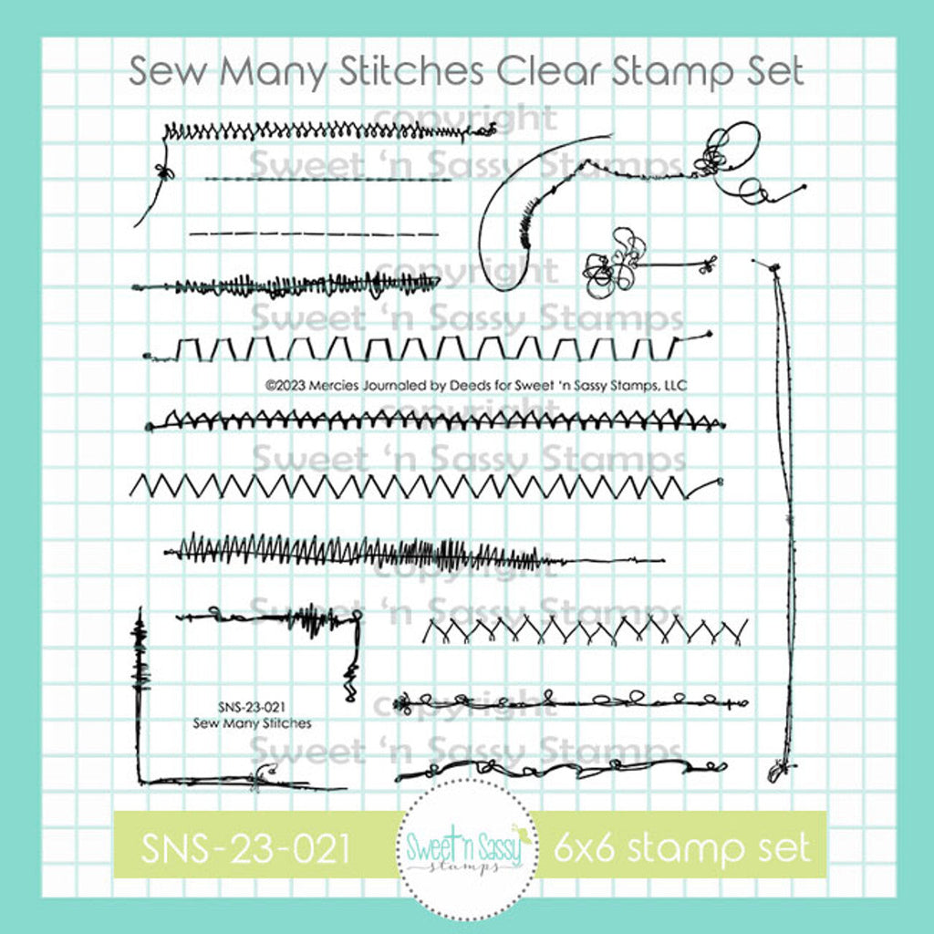 Creative Worship Sew Many Stitches Clear Stamp Set sns-23-021