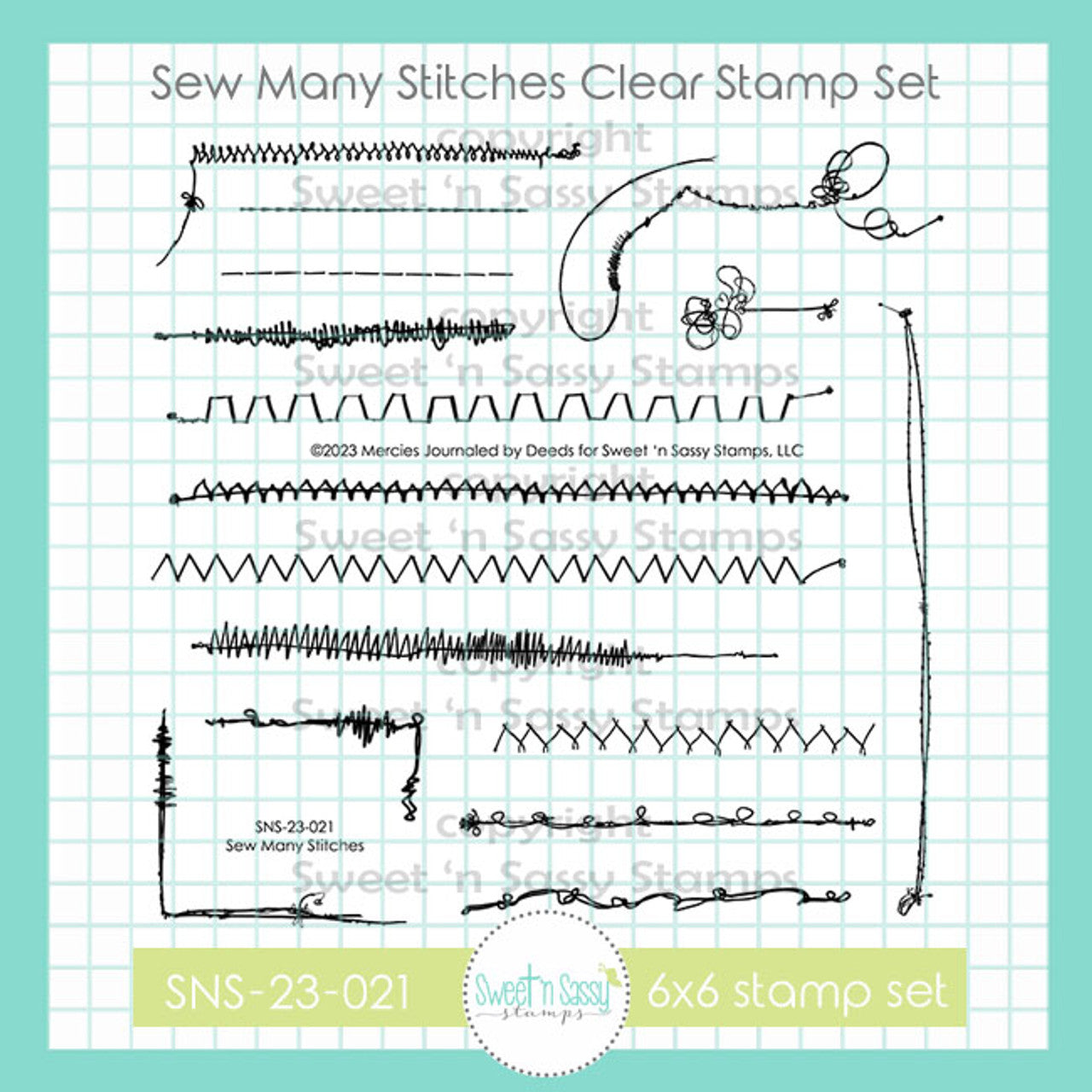 Creative Worship Sew Many Stitches Clear Stamp Set sns-23-021
