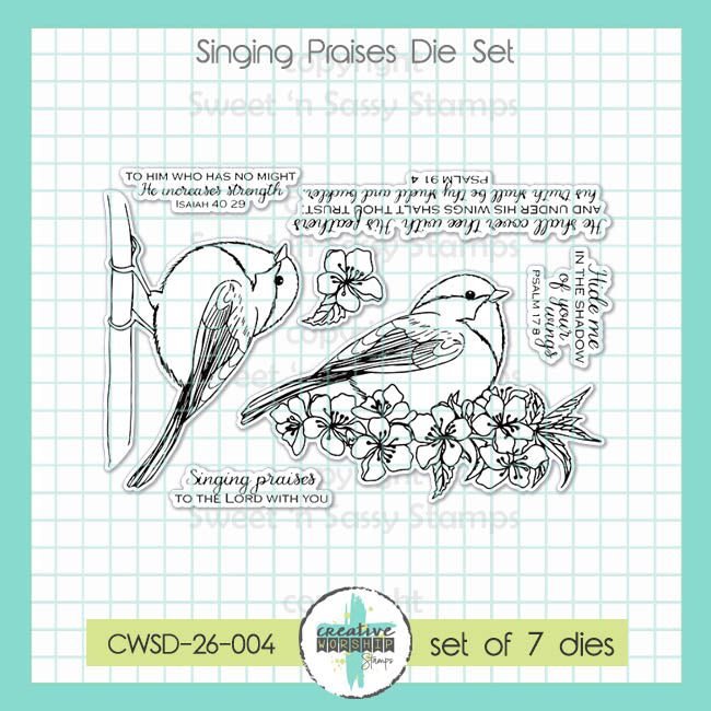Creative Worship Singing Praises Clear Stamps And Dies Bundle Product Image