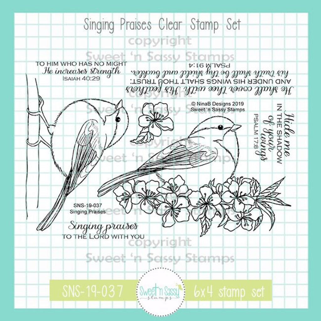 Creative Worship Singing Praises Clear Stamps nb-sns-19-037
