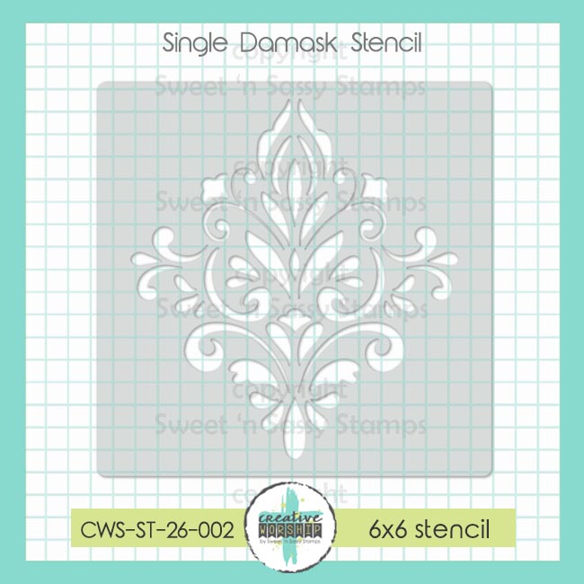 Creative Worship Single Damask Stencil cws-st-26-002