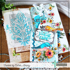 Creative Worship Single Damask Stencil cws-st-26-002 Esther Asbury Goodness of the Lord Card