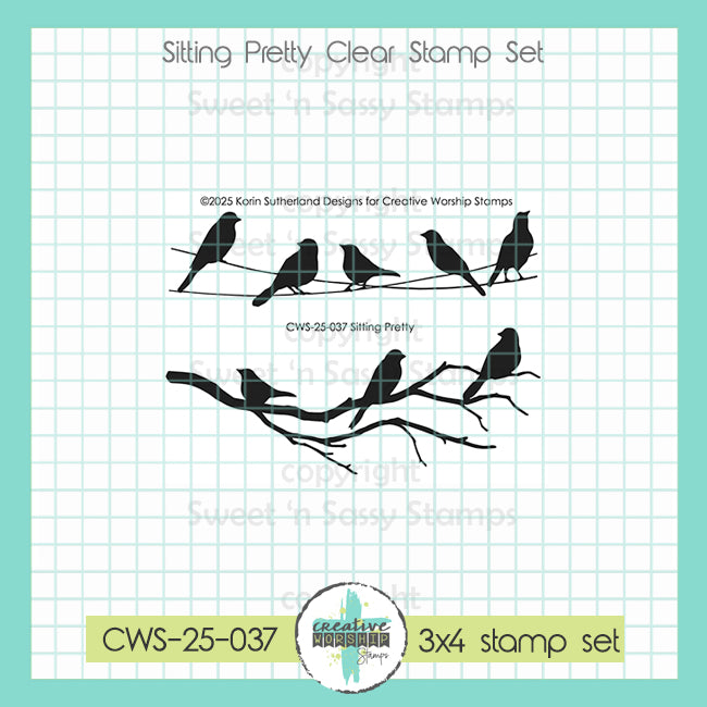 Creative Worship Sitting Pretty Clear Stamps cws-25-037