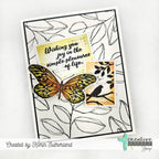 Creative Worship Sitting Pretty Clear Stamps cws-25-037 Butterfly Card