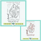Creative Worship Snowdrops Clear Stamps And Dies Bundle