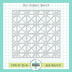 Creative Worship Star Pattern Stencil cws-st-25-16