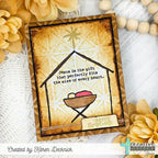Creative Worship Star Pattern Stencil cws-st-25-16 Jesus Merry Christmas Card