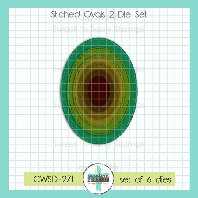Creative Worship Stitched Ovals 2 Dies cwsd-271