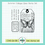 Creative Worship Summer Collage Tag Clear Stamp Set cws-26-018