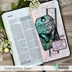 Creative Worship Summer Collage Tag Clear Stamp Set cws-26-018 Bible Journaling