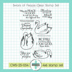 Creative Worship Swans Of Peace Clear Stamps cws-25-054