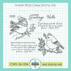 Creative Worship Sweet Birds Clear Stamps cws-24-034