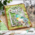 Creative Worship Sweet Birds Clear Stamps cws-24-034 Hello Esther Asbury Card
