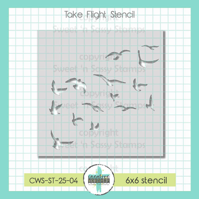 Creative Worship Take Flight Stencil cws-st-25-04
