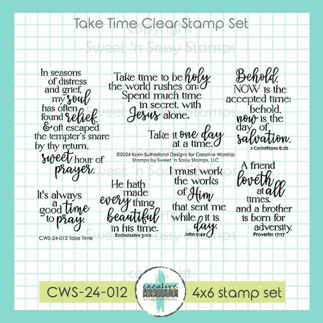 Creative Worship Take Time Clear Stamps cws-24-012