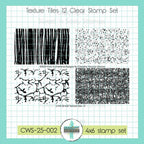 Creative Worship Texture Tiles 12 Clear Stamps cws-25-002