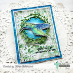 Creative Worship Texture Tiles 13 Clear Stamps cws-25-035 Hummingbird Card