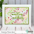 Creative Worship Texture Tiles 13 Clear Stamps cws-25-035 While You Are Waiting God Is Working