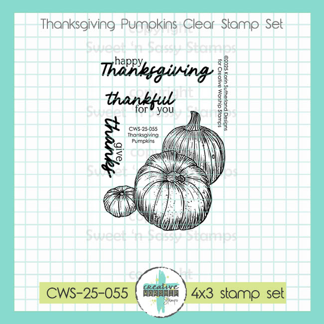 Creative Worship Thanksgiving Pumpkins Clear Stamps cws-25-055