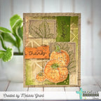 Creative Worship Thanksgiving Pumpkins Clear Stamps cws-25-055 Give Thanks Card