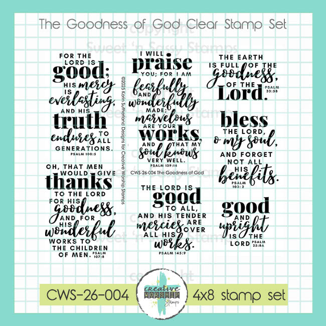 Creative Worship The Goodness of God Clear Stamps cws-26-004