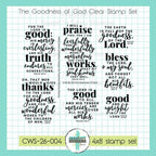 Creative Worship The Goodness of God Clear Stamps cws-26-004