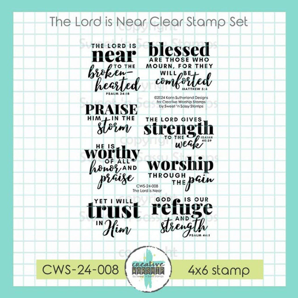 Creative Worship The Lord Is Near Clear Stamps cws-24-008