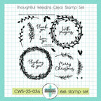 Creative Worship Thoughtful Wreaths Clear Stamps And Dies Bundle CWS-25-034