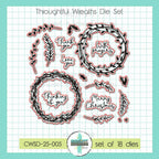 Creative Worship Thoughtful Wreaths Clear Stamps And Dies Bundle CWSD-25-005