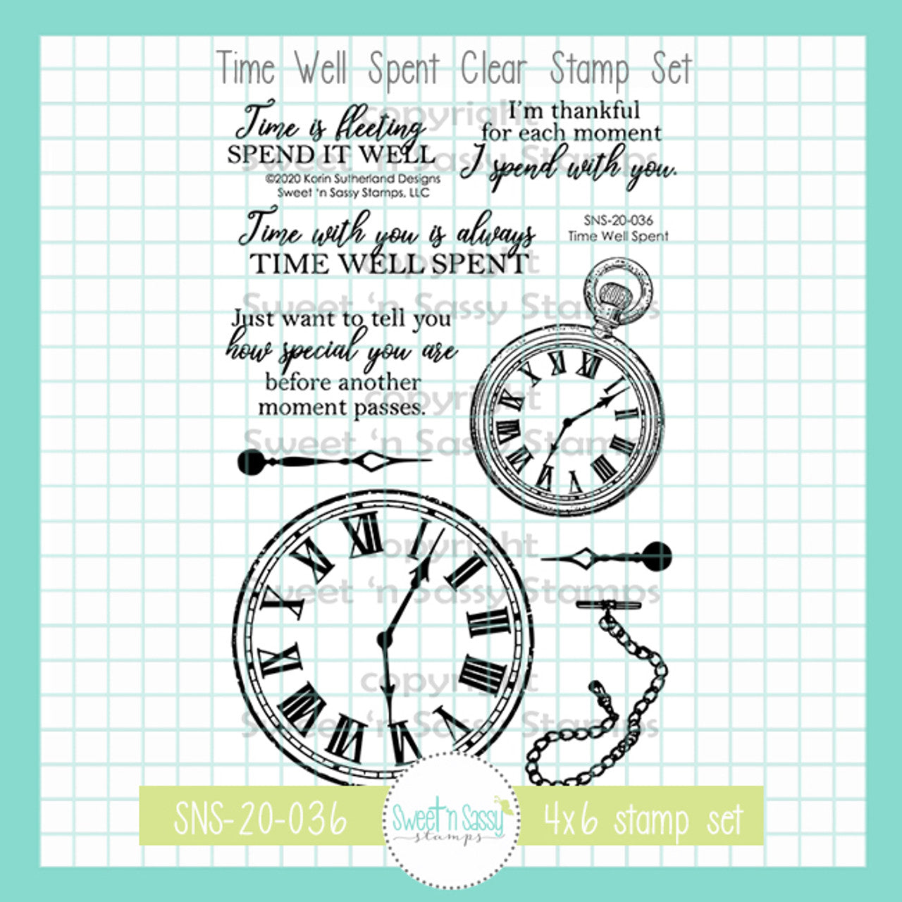 Creative Worship Time Well Spent Clear Stamps sns-20-036