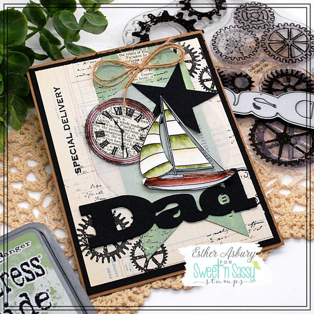 Creative Worship Time Well Spent Clear Stamps sns-20-036 Dad Card