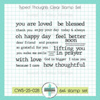 Creative Worship Typed Thoughts Clear Stamps cws-25-028