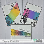Creative Worship Typed Thoughts Clear Stamps cws-25-028 Encouragement Cards