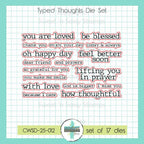 Creative Worship Typed Thoughts Dies cwsd-25-012