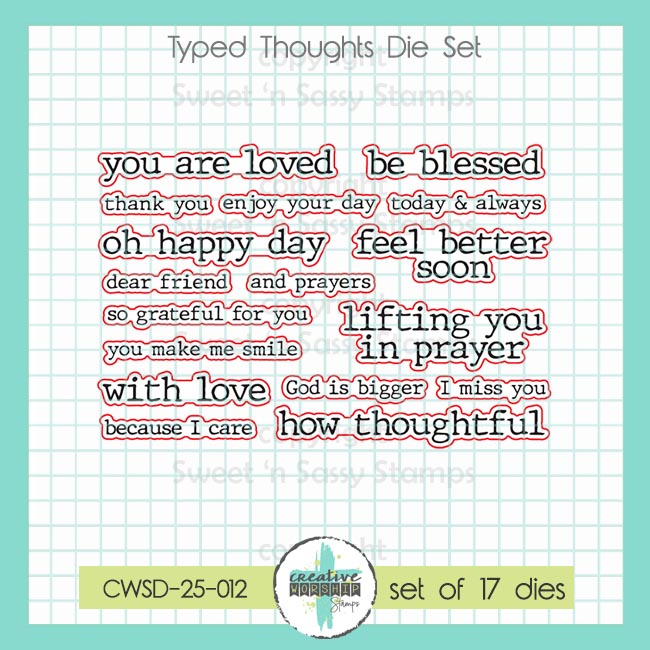 Creative Worship Typed Thoughts Dies cwsd-25-012