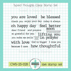 Creative Worship Typed Thoughts Stamps And Dies Bundle CWS-25-028