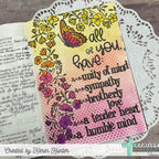 Creative Worship Vintage Butterflies And Blooms Clear Stamps cws-25-005 Bible Journaling