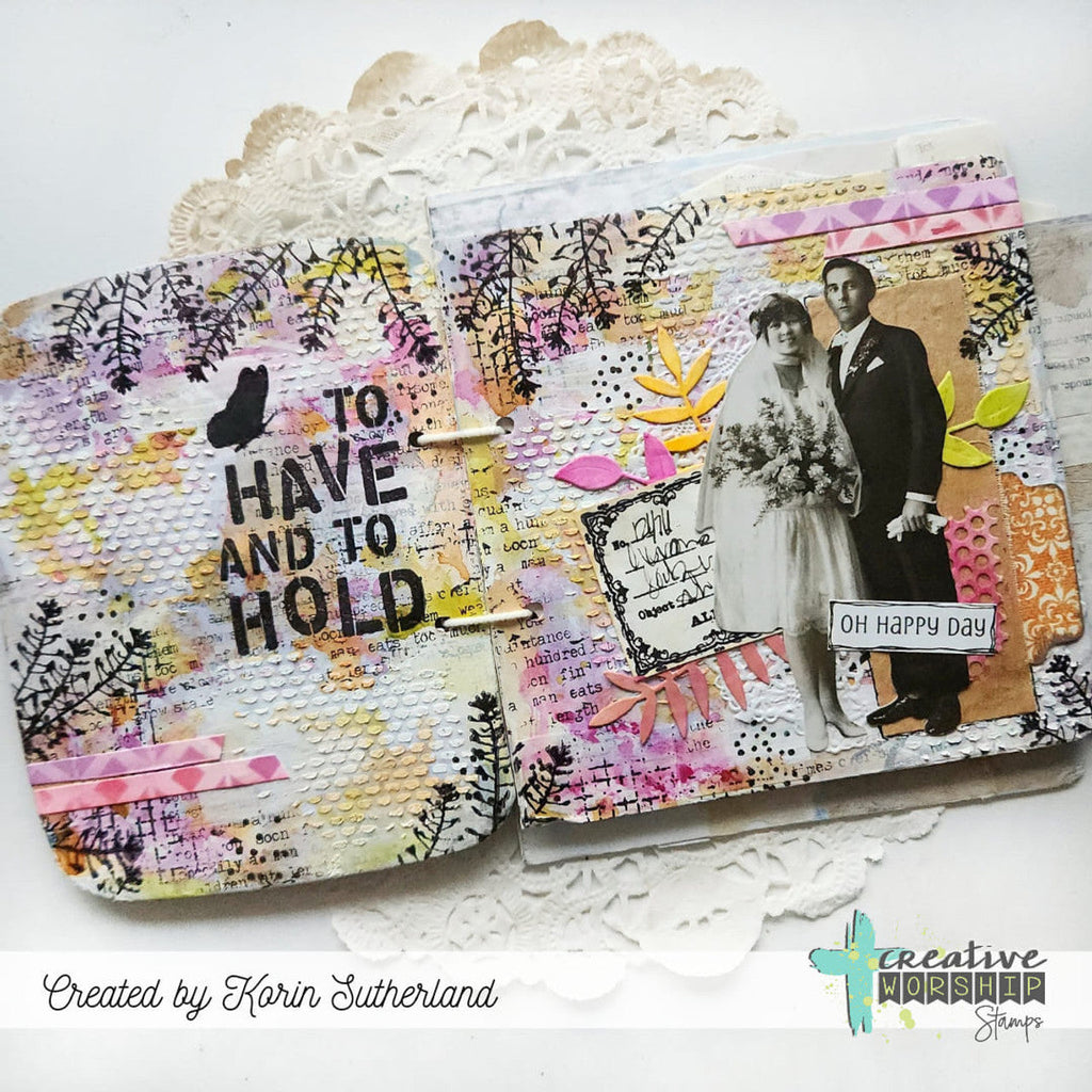Creative Worship Vintage Elements Clear Stamps cws-24-039 Korin Sutherland Journal