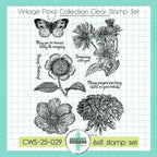 Creative Worship Vintage Floral Collection Clear Stamps cws-25-029