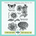 Creative Worship Vintage Floral Collection Stamps And Dies Bundle CWS-25-029