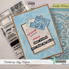 Creative Worship Vintage Labels Clear Stamps cws-25-040 Dear Friend Card