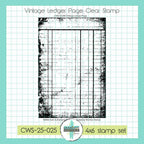 Creative Worship Vintage Ledger Page Clear Stamp cws-25-025