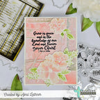 Creative Worship Vintage Ledger Page Clear Stamp cws-25-025 Grow In Grace 