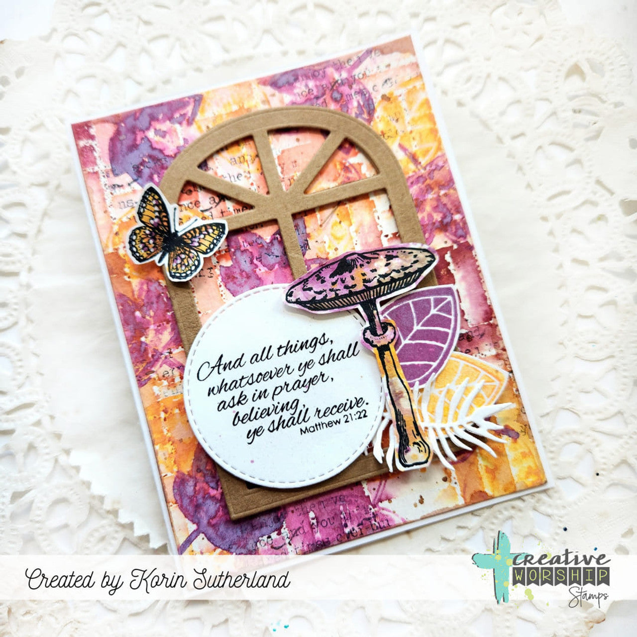 Creative Worship Vintage Nature Elements Stamps And Dies Bundle Korin Sutherland Matthew card